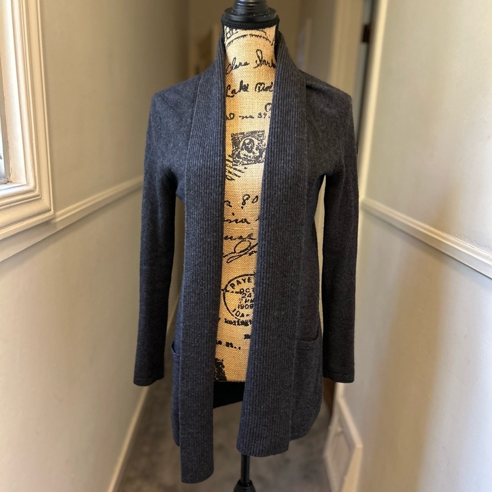 Lord and Taylor Gray Cashmere Cardigan - SP